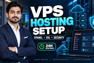 set up your vps hosting with cpanel, SSL, and firewall