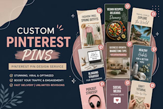 design pinterest pins for blogs, websites and businesses