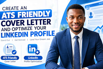 create an ats friendly cover letter and optimize your linkedin profile