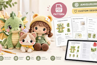 create custom crochet and amigurumi patterns in PDF