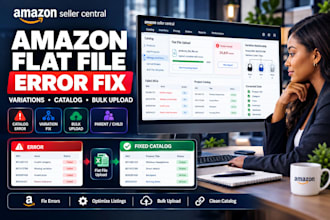 fix amazon flat file catalog and variation errors