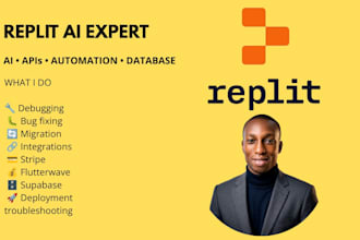 be your replit developer for ai apps,debugging,mvp,deployment,fix,as ai engineer