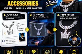 create custom roblox jewelry roblox chains roblox rings roblox accessories