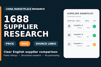 research products and suppliers on 1688