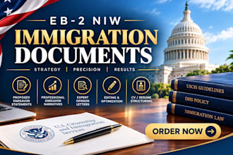 structure your professional background for an eb2 niw petition
