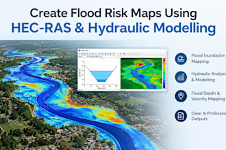 create flood risk maps using hec ras and hydraulic modelling