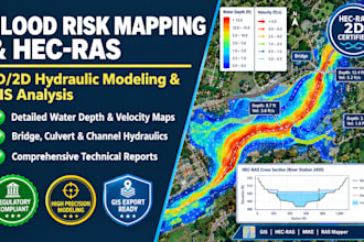do flood risk mapping and hec ras hydraulic modeling
