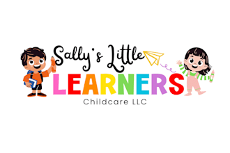 design a custom kids logo with cartoon mascot for childcare