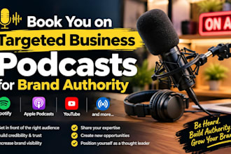 book you on targeted business podcasts for brand authority