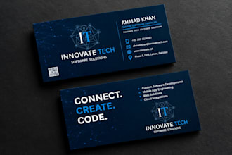 design a professional and modern business card