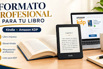 formateo de libros, formateo de libros electrónicos kindle para amazon KDP