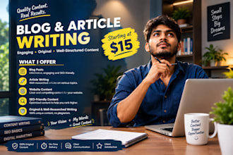 write engaging blog posts and articles for your website