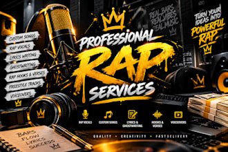 be your male rapper, male vocalist, hip hop rapper and rap songwriter