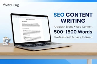 write SEO friendly content articles and blog posts