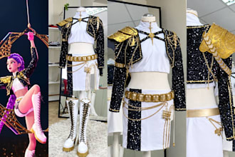 do halloween fabric cosplay armor, kpop demon hunters costume 3d props mask stl