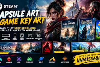 steam capsule art game key art steam header capsule game cover artwork for steam