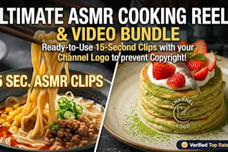 provide realistic ai cooking asmr reels for social media