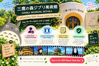 purchase ghibli museum mitaka tickets for you