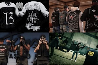 create fivem kuttes custom fivem clothing kuttes mc mc vest biker clothing