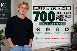 submit your song to 700 college radio stations for airplay