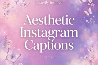 write aesthtic butterfly instagram captions with hashtags