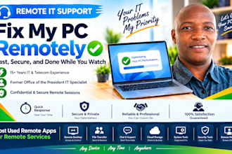 remotely fix your slow broken or virus infected windows PC