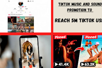 do tiktok music and sound promotion to reach 5m tiktok users