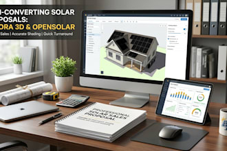 create aurora solar sales proposal 3d roof layout shading opensolar report