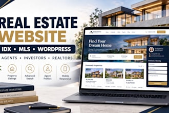 build real estate wordpress idx mls website for agents and investors