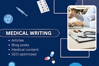 write healthcare articles and blog posts