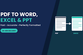 convert PDF to word excel or powerpoint fast