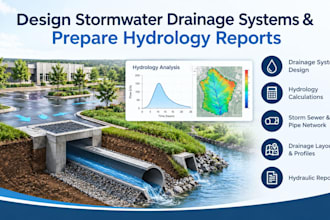 design stormwater drainage systems and prepare hydrology reports