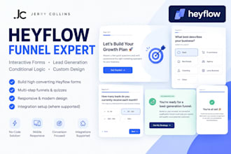 build a high converting heyflow form or lead generation funnel