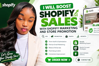 boost shopify sales with shopify marketing and store promotion