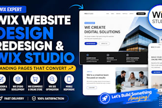 be your wix expert for wix studio, ecommerce, SEO and landing pages