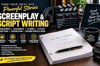 write professional screenplays movie scripts film scripts and TV series scripts