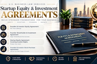 prepare founder and investor stock purchase agreements