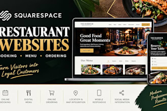 do squarespace booking website squarespace restaurant website food business webs