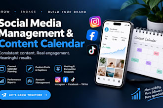 manage your social media and create a content calendar