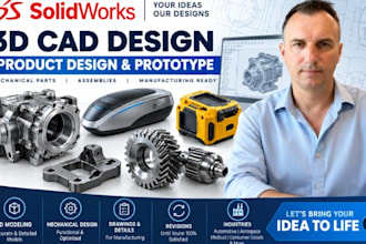 3d industrial product design mechanical prototype 3d cad model for manufacturing