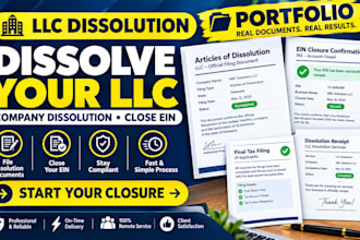 dissolve llc do company dissolution company registration and close ein