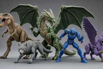 create 3d articulated toys, bjd model, poseable models , action figures stl file