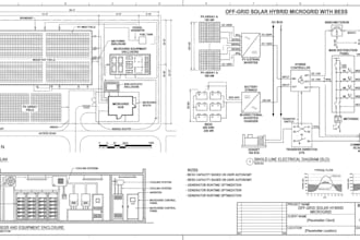 do off grid solar hybrid microgrid bess feasibility study design review