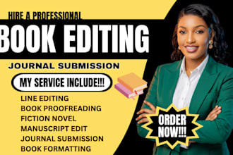 proofread, copy edit, fiction novel, journal submission, manuscript editing
