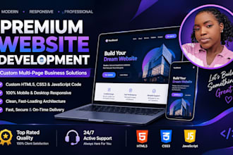 do professional business website design and full website development
