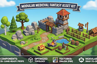 create custom roblox ugc items, 3d accessories, and low poly game assets