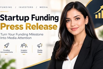 write a startup funding announcement press release