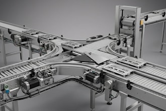 design automated conveyor systems and industrial handling factory equipment