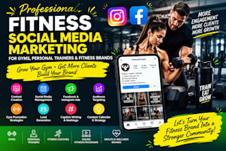 manage social media marketing for fitness, gym and personal trainer brands