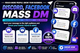 do mass dm, discord, telegram, twitter mass dm